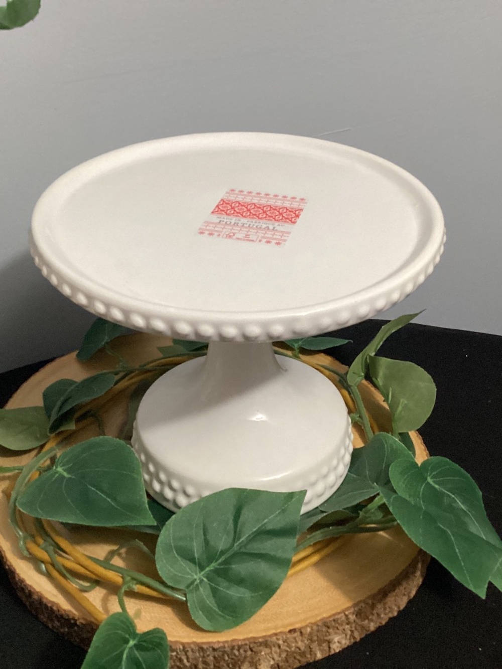 New!! Elegant 7 inch Cake Stand White NWT